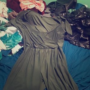 Charlotte Russe green plus size jumpsuit